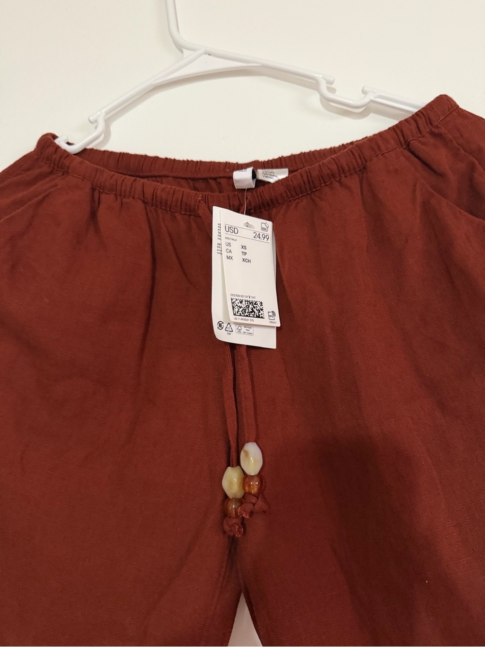 Universal Thread Men's Drawstring Chinos in Rust - Picture 3 of 4